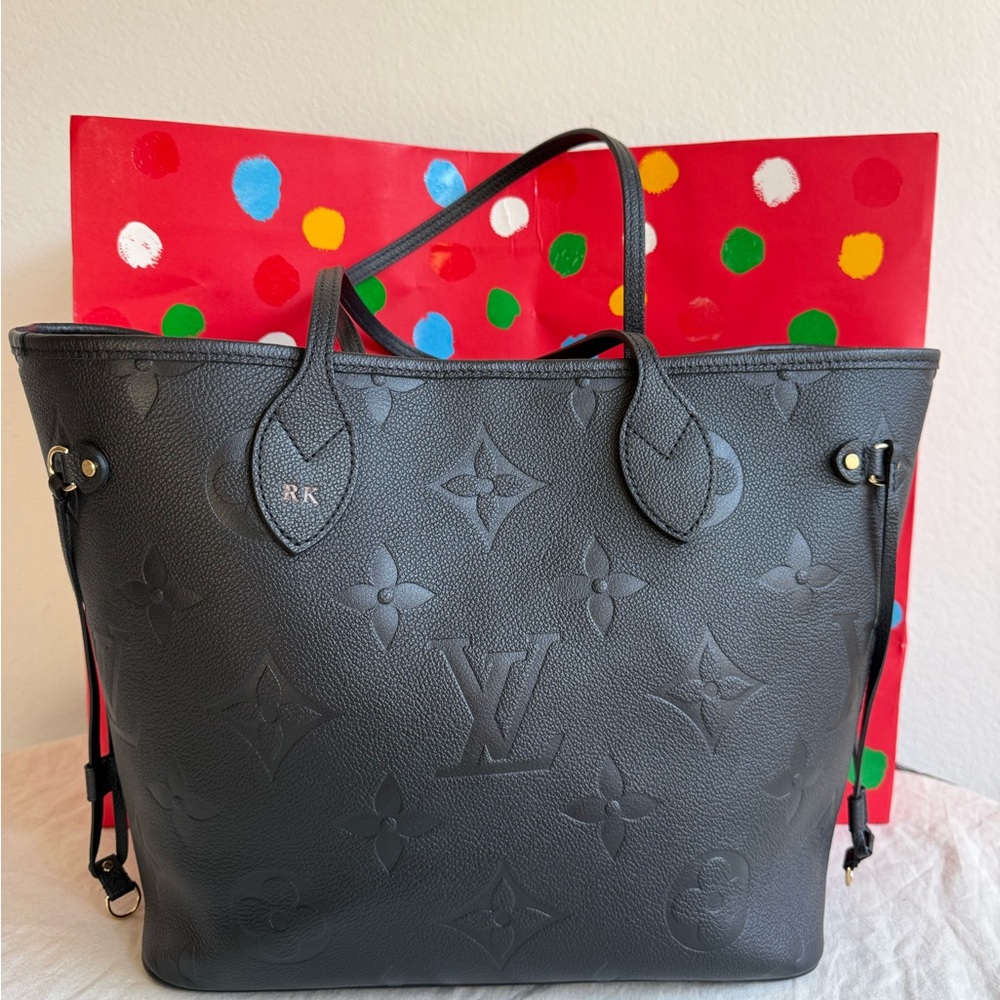 Louis Vuitton Empreinte Monogram Giant Neverfull MM Black